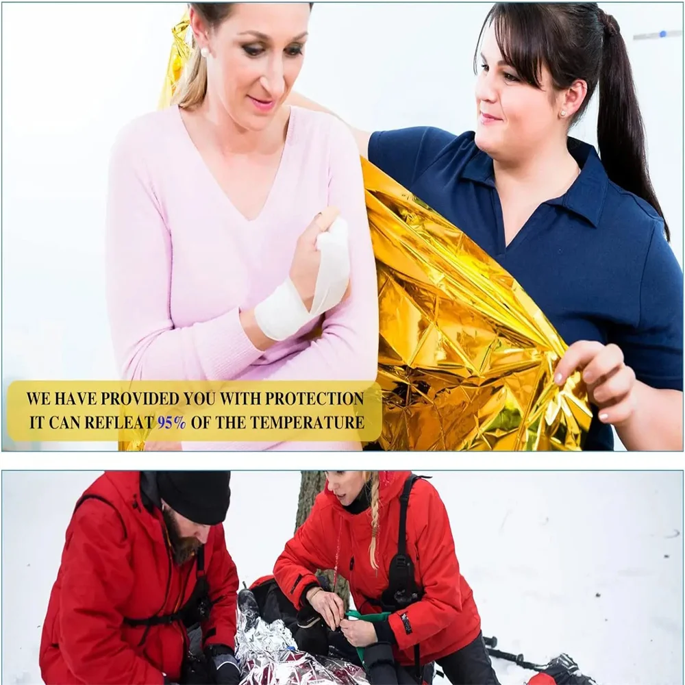 5 個緊急サーマルブランケット折りたたみ防水防風サンシェード - Outdoor Camping Rugs のレビューと価格