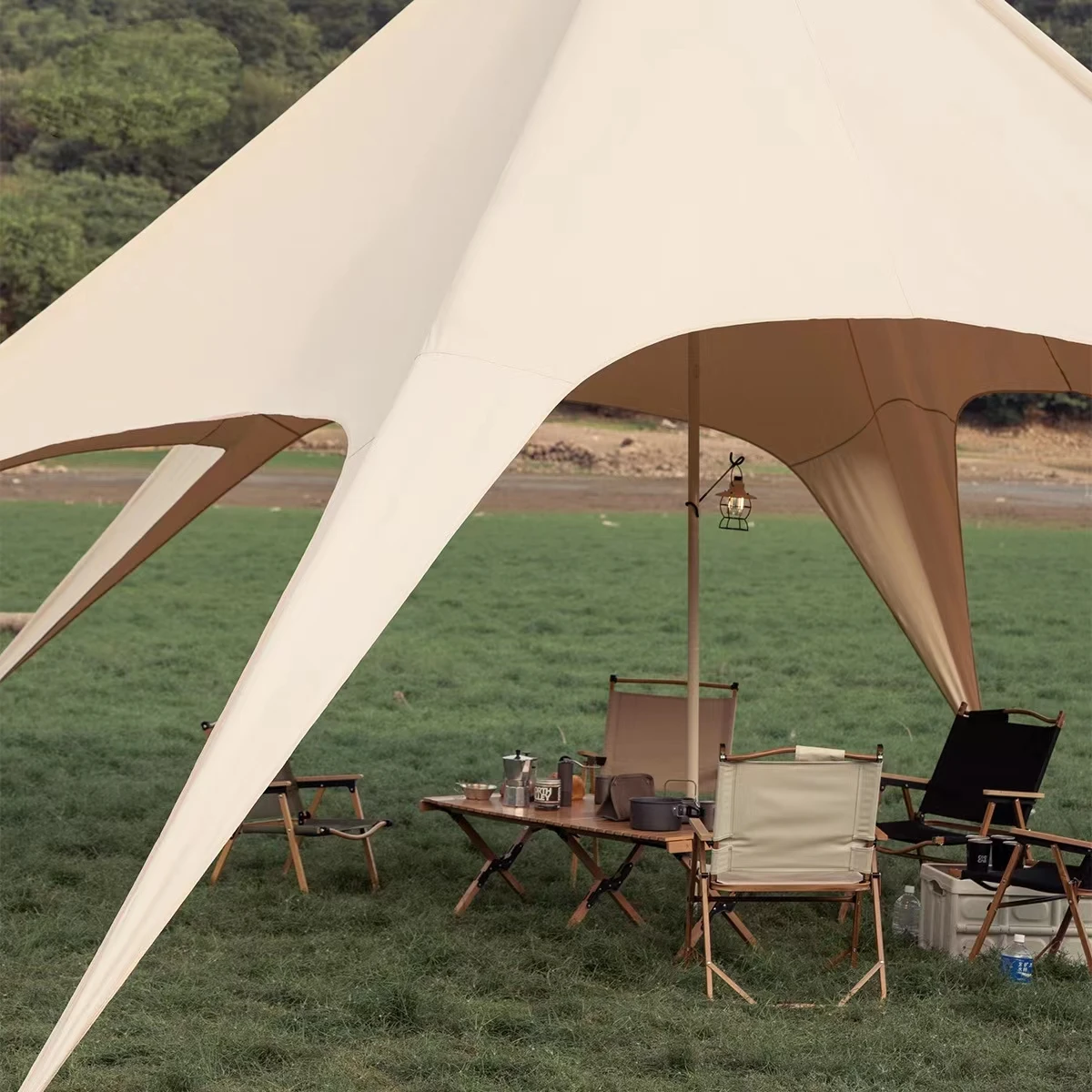 屋外用の防雨ポップアップキャノピー,大きなマーキーテント,日 - Outdoor Camping Exhibition のレビューと価格