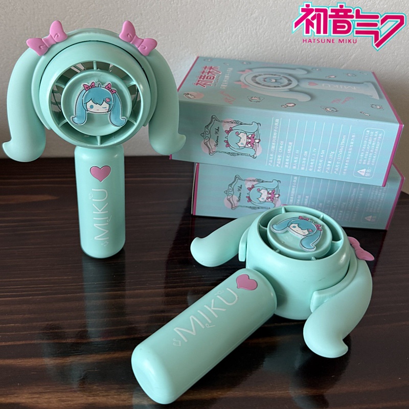 初音ミクミニハンドヘルドファン冷却ファン家庭用オフィス旅行ア - Outdoor Camping Japan のレビューと価格