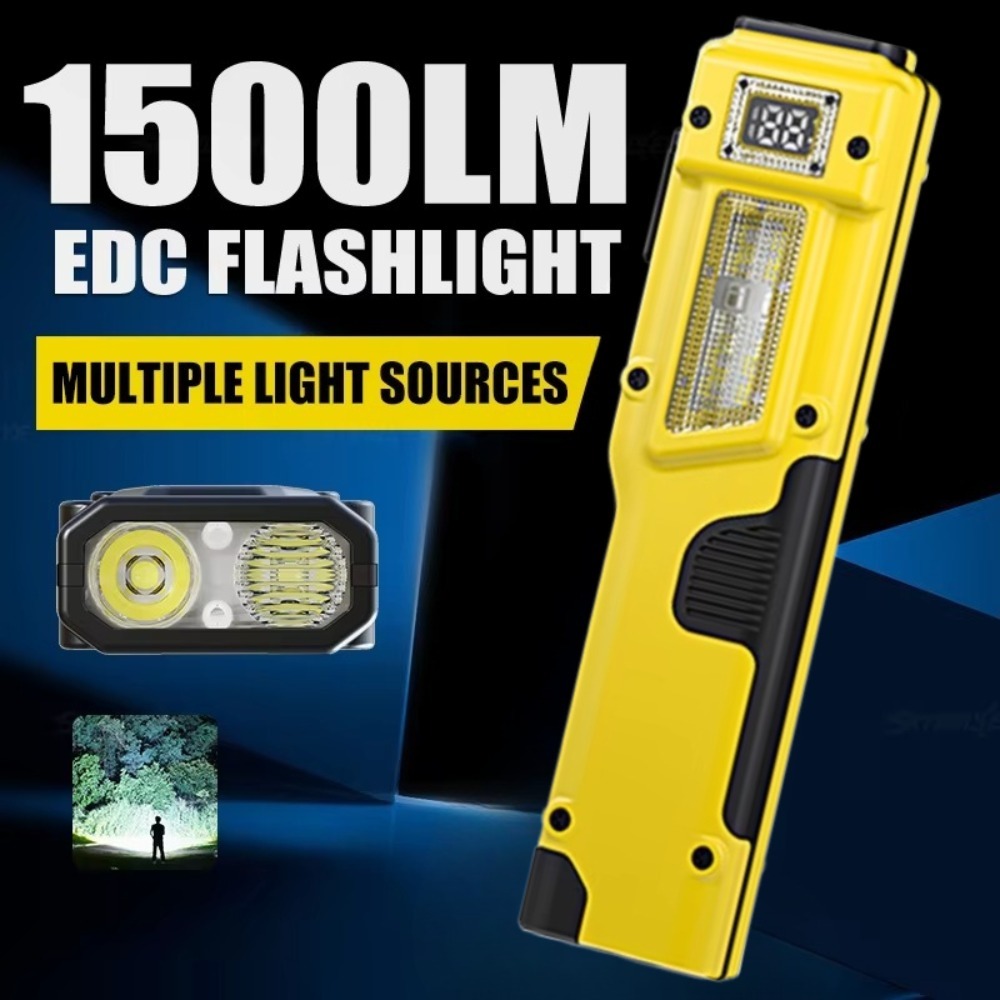 超薄型 EDC 充電式 LED 懐中電灯バッテリーディスプレ - Outdoor Camping Glamping のレビューと価格
