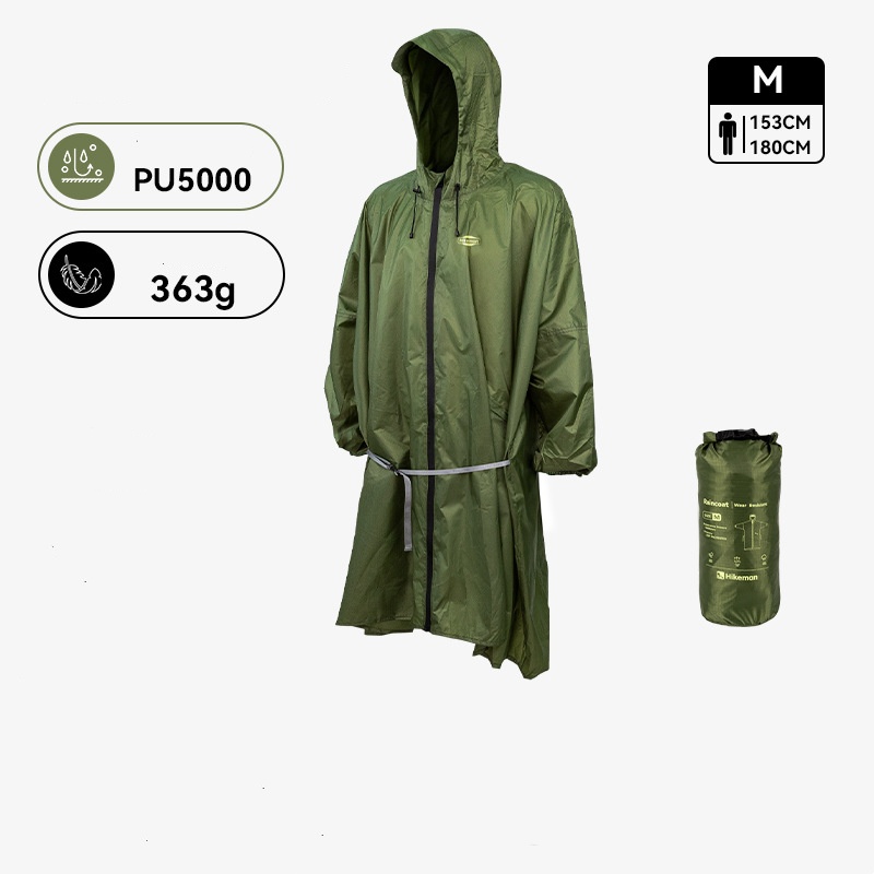 アウトドアハイキングキャンプ用レインコート耐摩耗性ジッパー防 - Camping Rain Poncho のレビューと価格