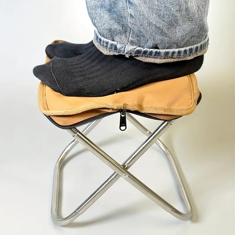 屋外折りたたみ筆箱小さなスツールポケットスツールポータブル釣 - Outdoor Camping Table And Chairs のレビューと価格