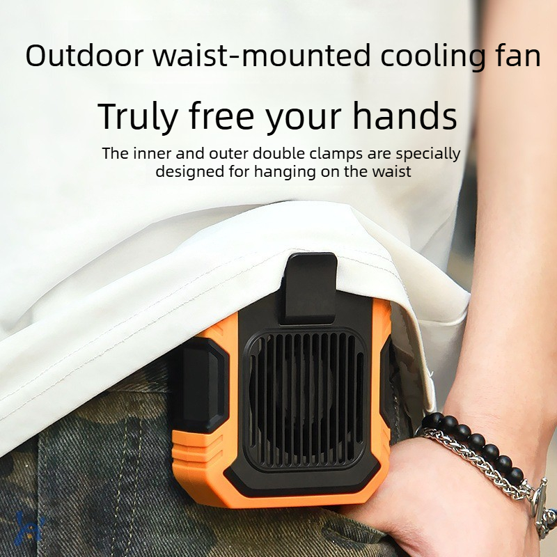 ウエストマウントクリップ式USB充電式ハンズフリー高速ポータ - Outdoor Camping Misting Fan のレビューと価格