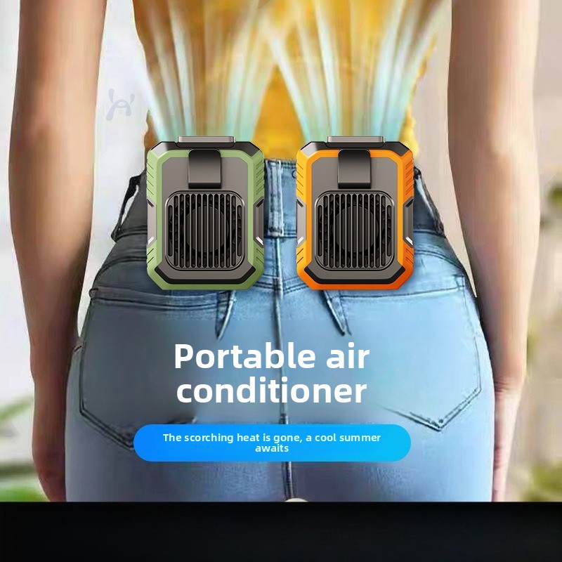 ウエストマウントクリップ式USB充電式ハンズフリー高速ポータ - Outdoor Camping Misting Fan のレビューと価格