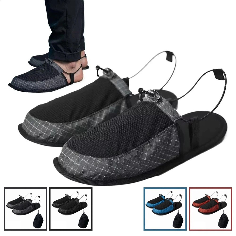 調節可能な折りたたみ式ウォータースリッパ、滑り止め付きポータ - Outdoor Camping Slippers のレビューと価格