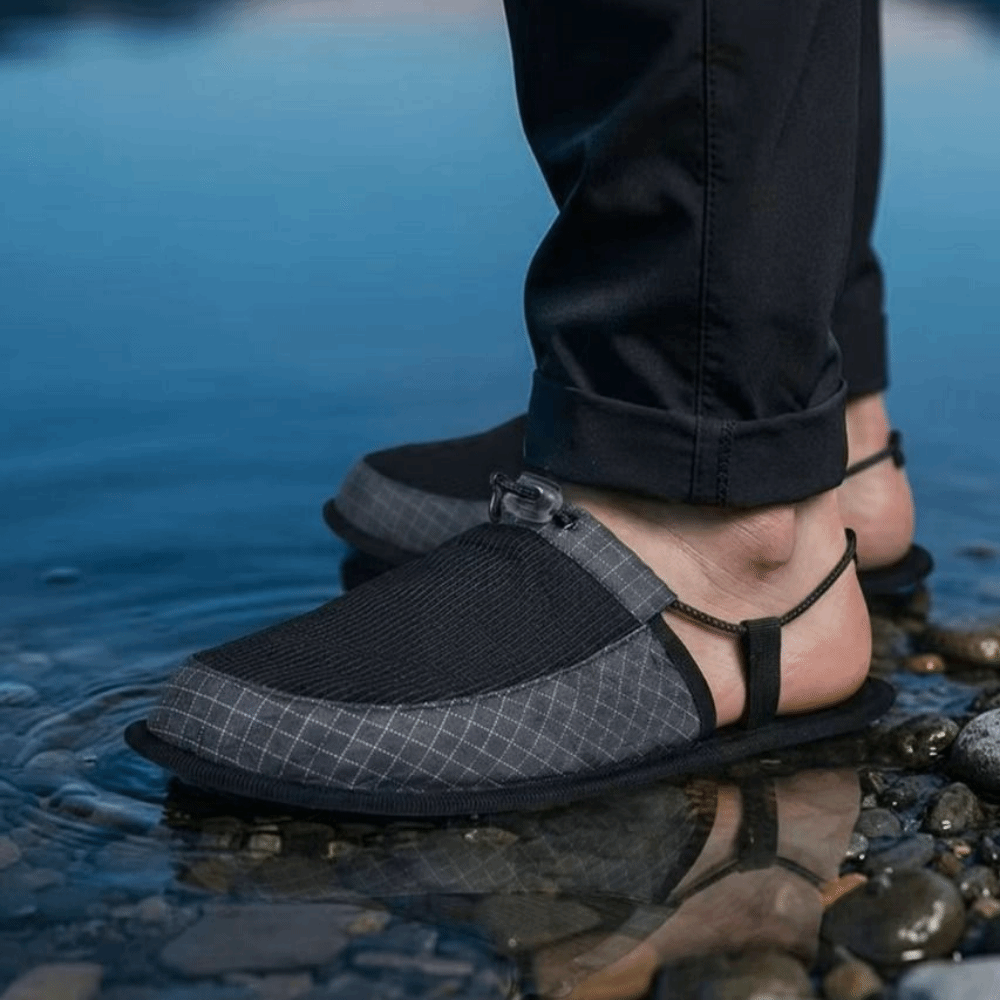 調節可能な折りたたみ式ウォータースリッパ、滑り止め付きポータ - Outdoor Camping Slippers のレビューと価格