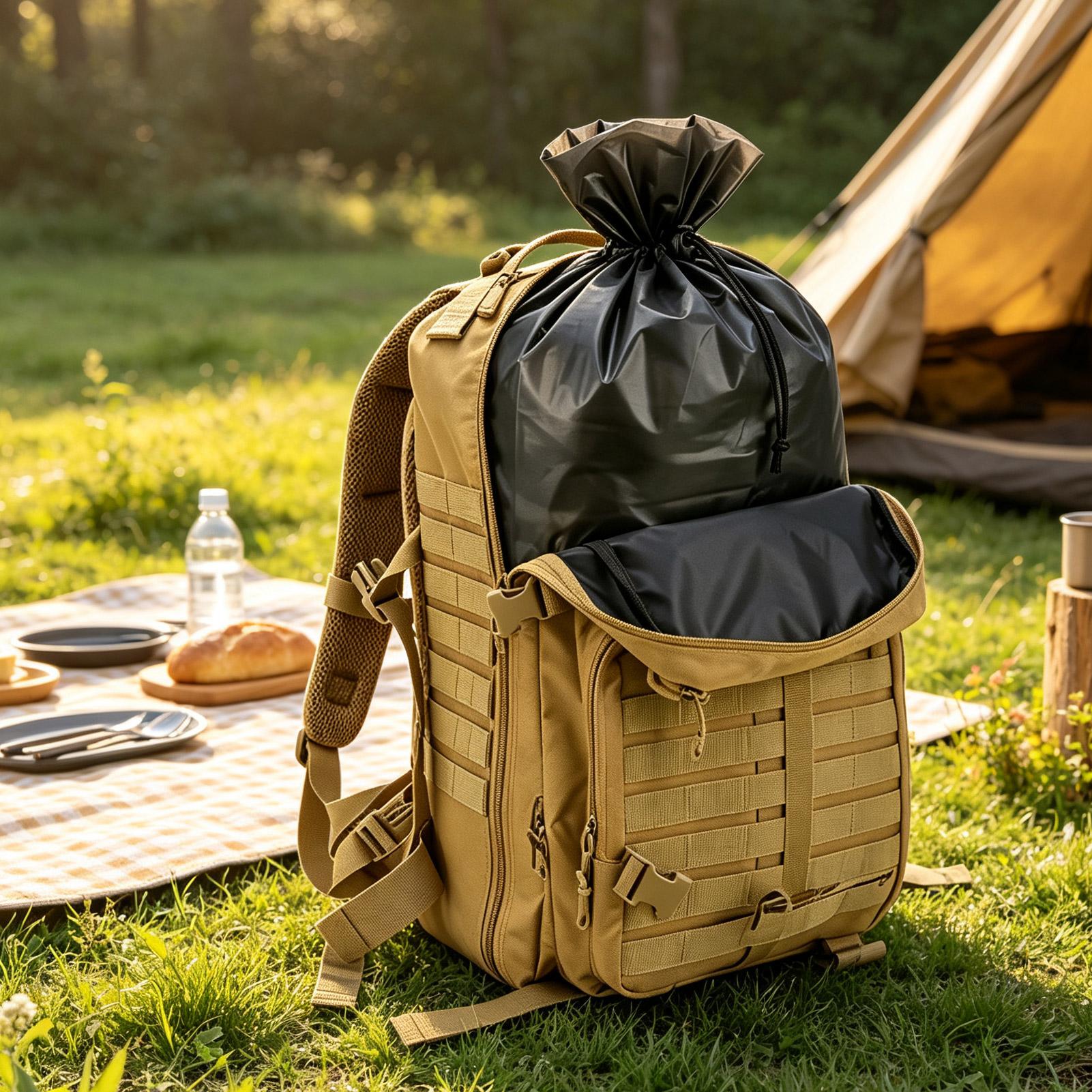 バックパックライナー 防水 10枚組 高耐久 厚手 マットブ - Outdoor Camping Backpack のレビューと価格