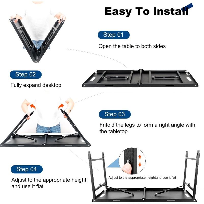 キャンプテーブル 調節可能 折りたたみ式 ポータブル RV  - Outdoor Camping Cooking Table のレビューと価格