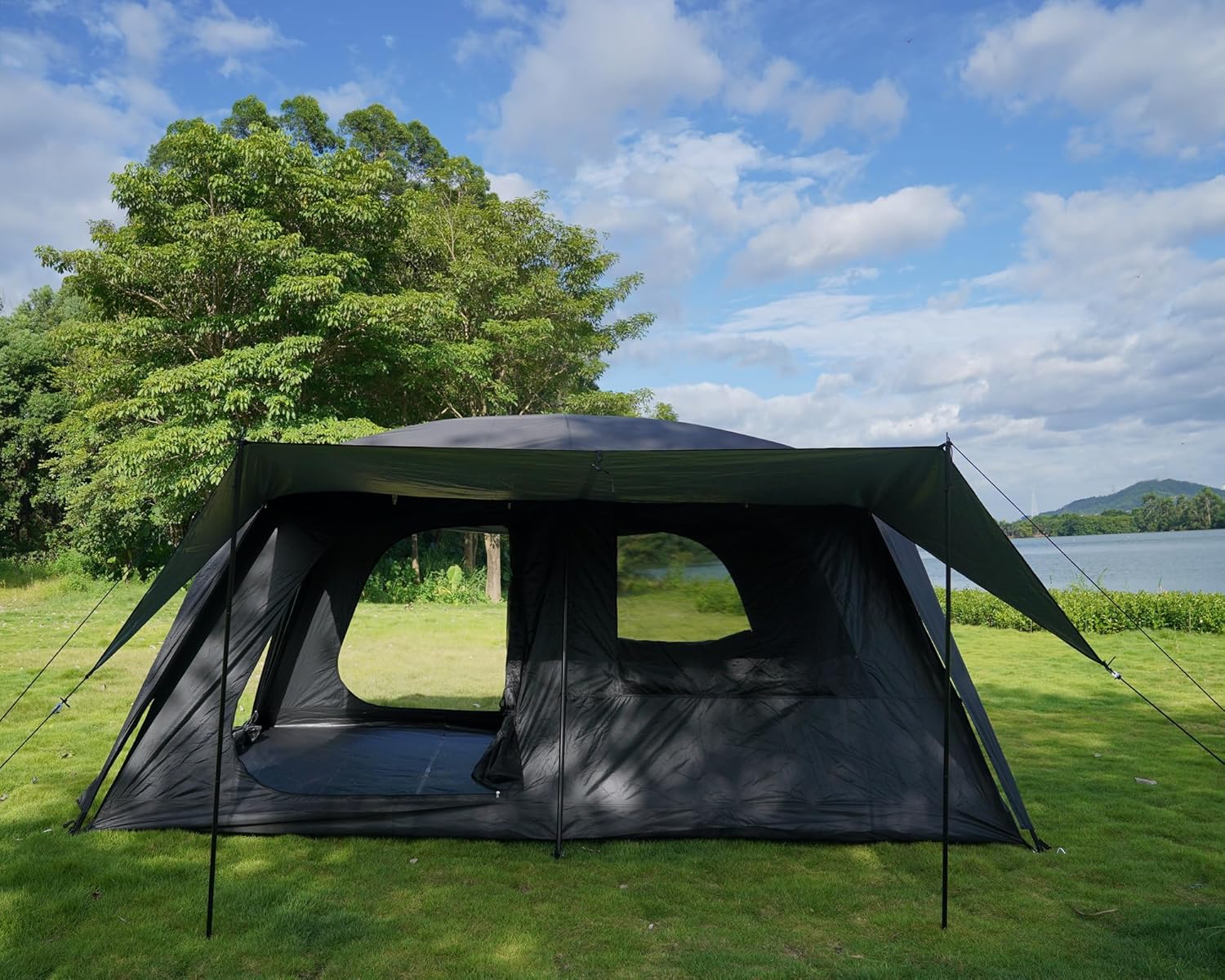ロゴ入り 8～10人用 大型ファミリーガーデン ラグジュアリ - Outdoor Camping Exhibition のレビューと価格