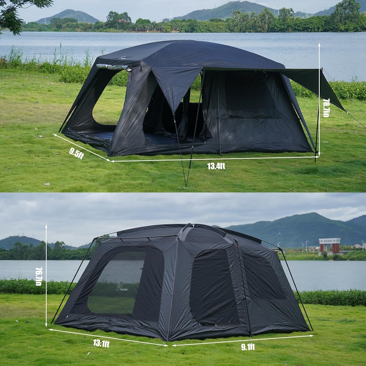 ロゴ入り 8～10人用 大型ファミリーガーデン ラグジュアリ - Outdoor Camping Exhibition のレビューと価格