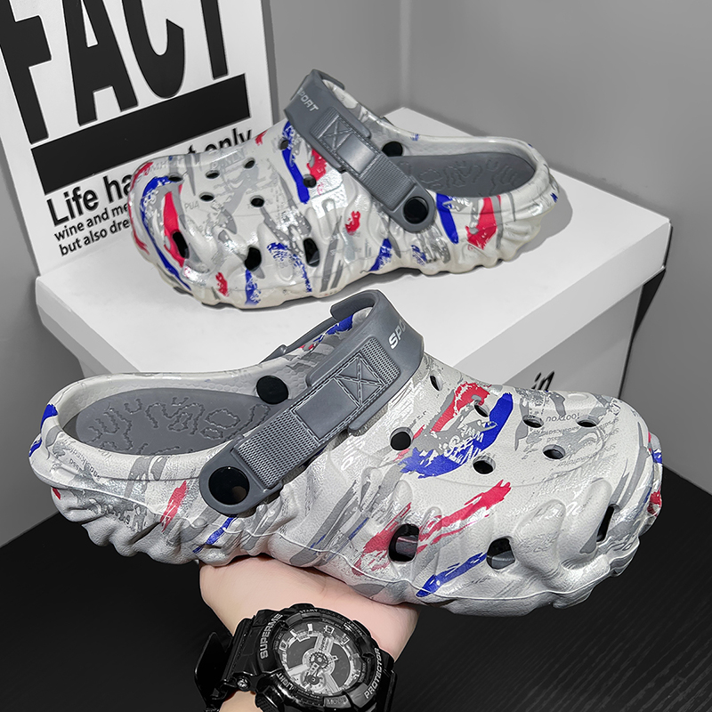 大きいサイズのメンズアウトドアサンダル、釣り、ハイキング、ト - Outdoor Camping Slippers のレビューと価格