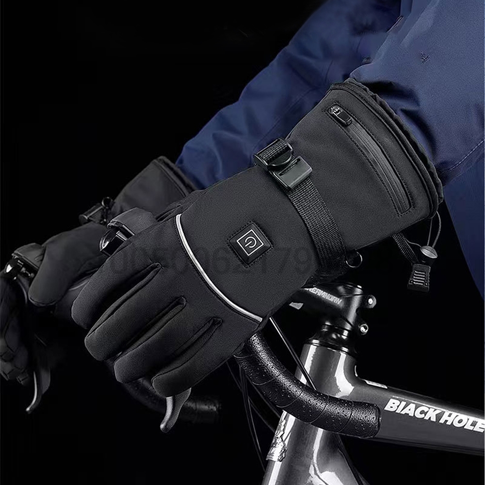 冬用電気加熱手袋バッテリーボックス付き充電式防寒快適男性女性 - Outdoor Camping In Winter のレビューと価格