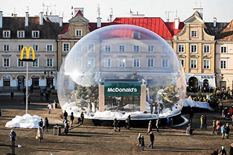 透明なインフレータブルドームイグルーテント,360 °,エア - Outdoor Camping Exhibition のレビューと価格