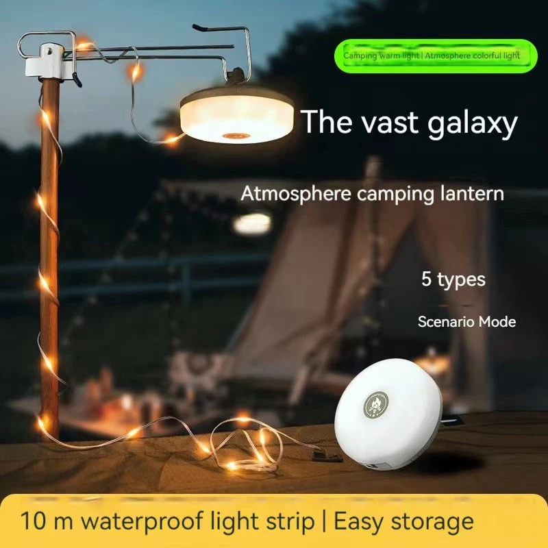 屋外用LEDストリングライト 10M 防水ストリップライト  - Outdoor Camping Lights String のレビューと価格