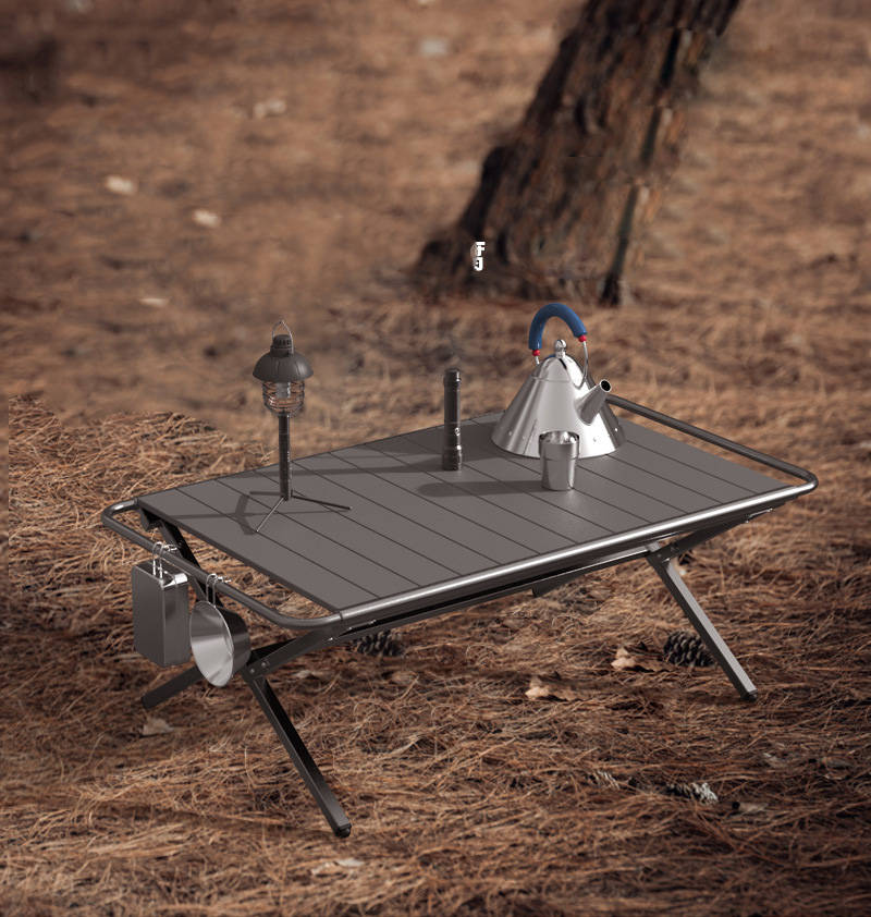 ポータブルキャンプサイドテーブル超軽量アルミビーチテーブル小 - Outdoor Camping Cooking Table のレビューと価格