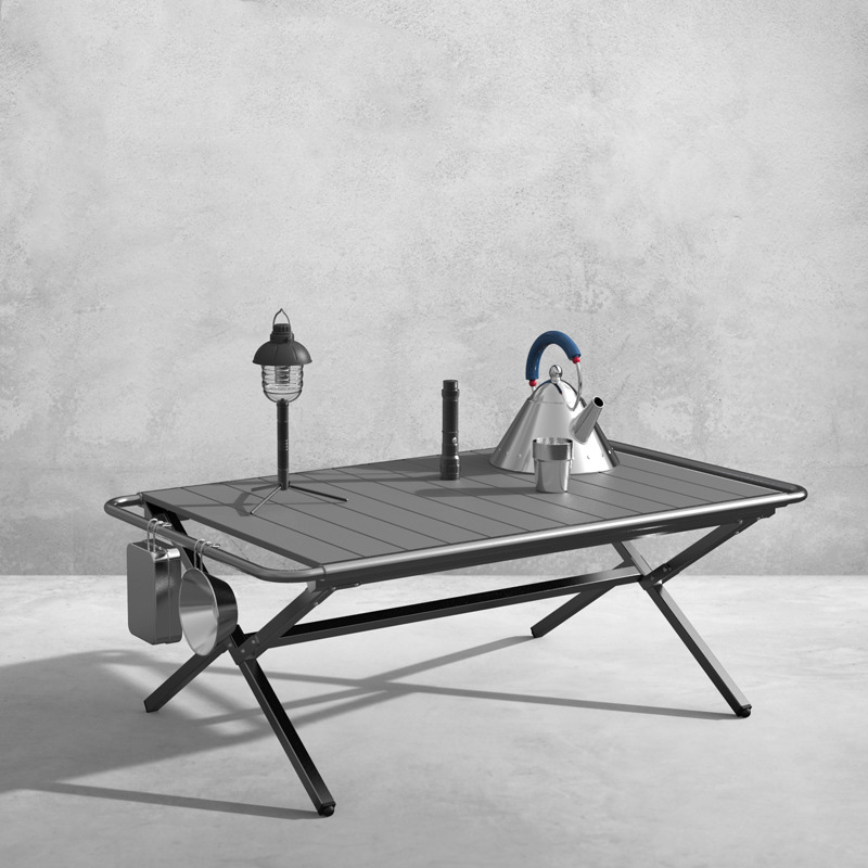 ポータブルキャンプサイドテーブル超軽量アルミビーチテーブル小 - Outdoor Camping Cooking Table のレビューと価格
