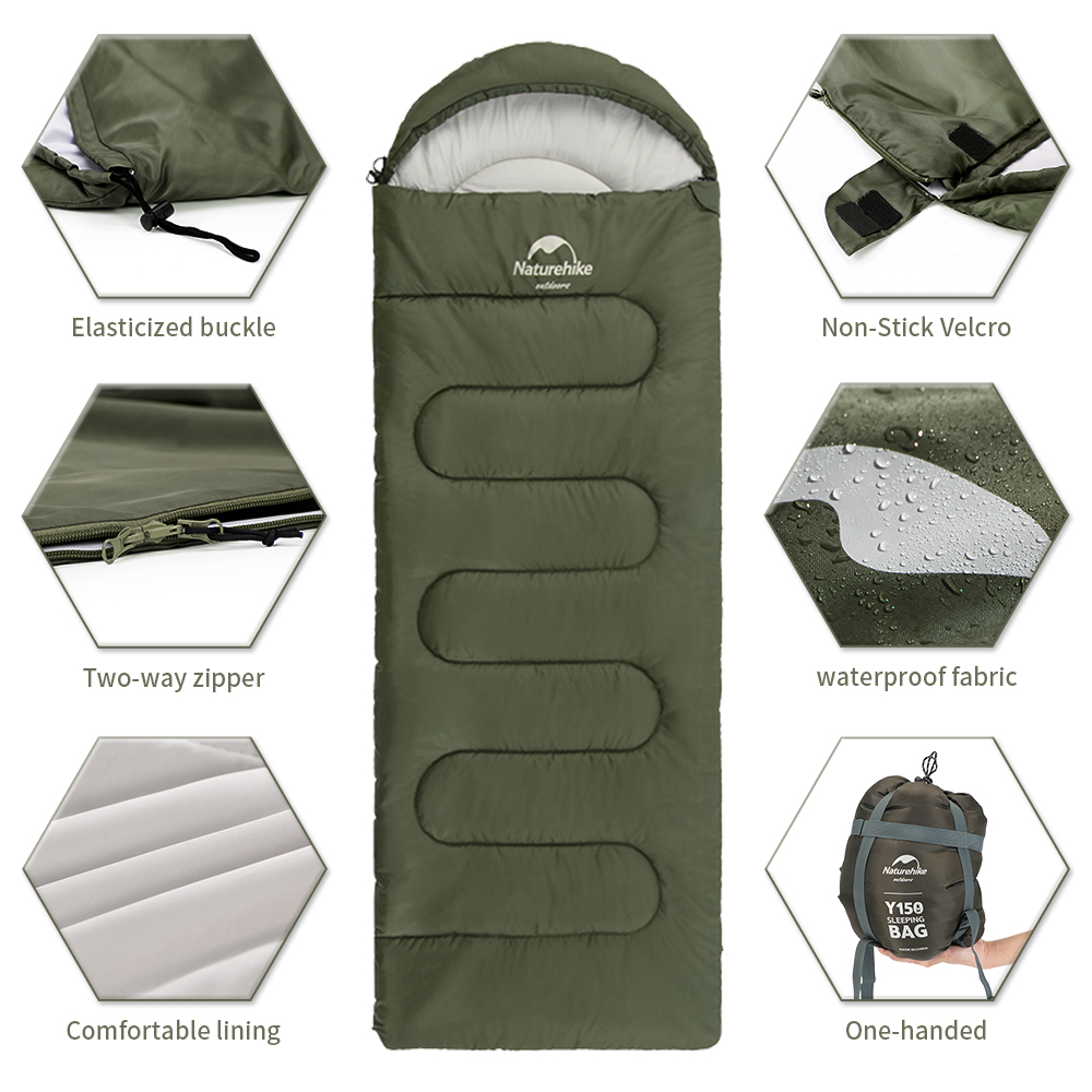 Naturehike Y150 寝袋超軽量綿寝袋アウトドアキ - Ultralight Sleeping Bag のレビューと価格