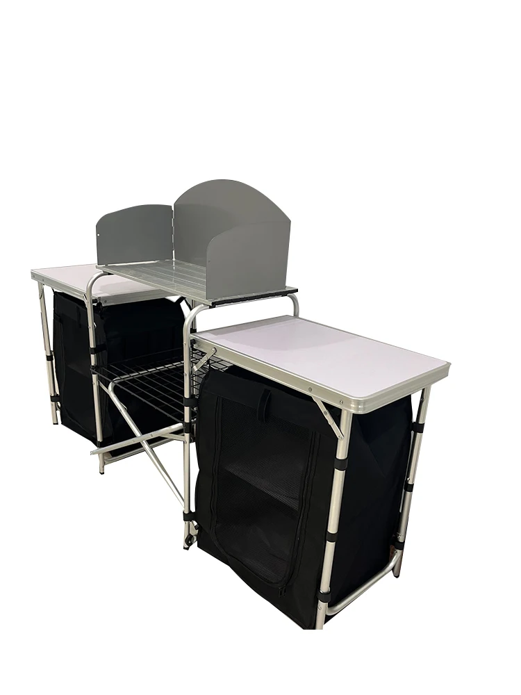 屋外キャンプ用アルミ製ポータブルキッチン折りたたみ式調理台 - Outdoor Camping Cooking Table のレビューと価格